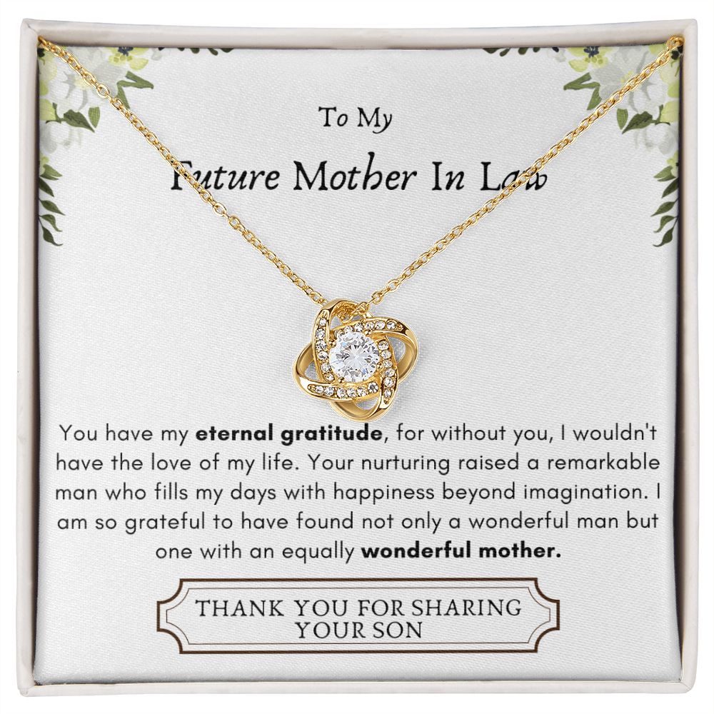 Lurve™ Future Mother In Law - Eternal Gratitude, Wonderful Mother Love Knot Necklace