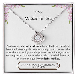 Lurve™ Mother In Law - Eternal Gratitude, Wonderful Mother Love Knot Necklace