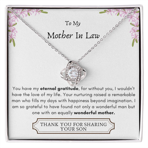 Lurve™ Mother In Law - Eternal Gratitude, Wonderful Mother Love Knot Necklace