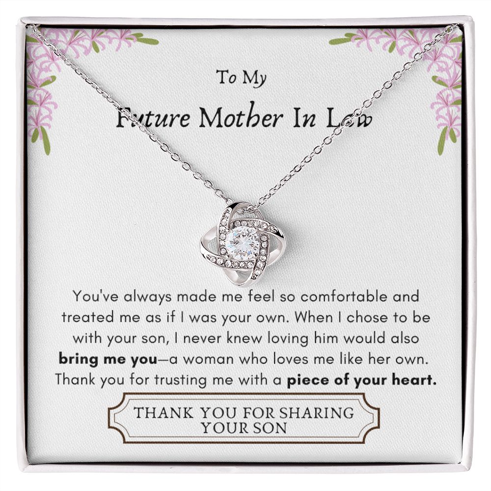 Lurve™ Future Mother In Law - Bring Me You, Piece of Your Heart Love Knot Necklace