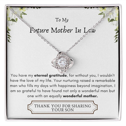 Lurve™ Future Mother In Law - Eternal Gratitude, Wonderful Mother Love Knot Necklace