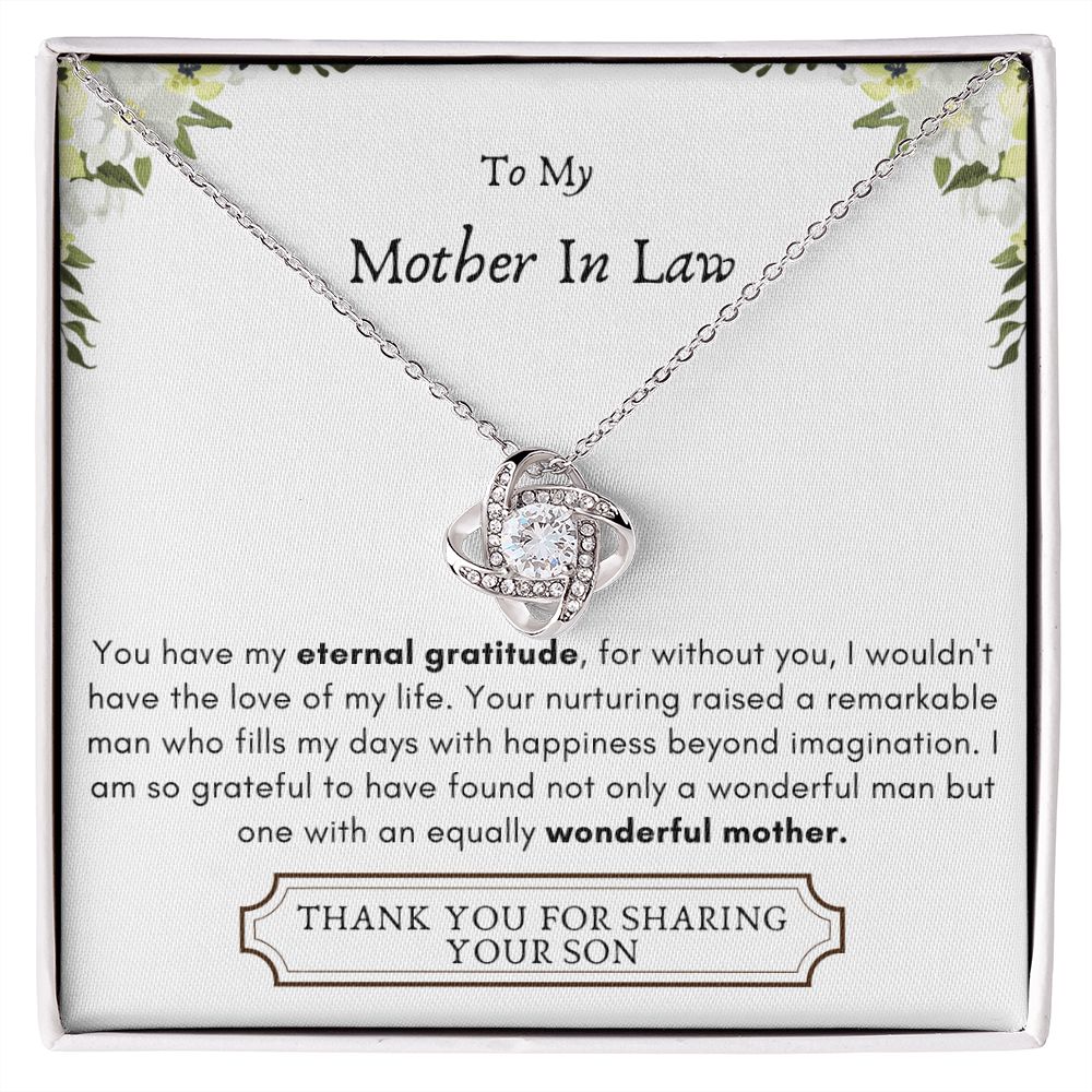 Lurve™ Mother In Law - Eternal Gratitude, Wonderful Mother Love Knot Necklace
