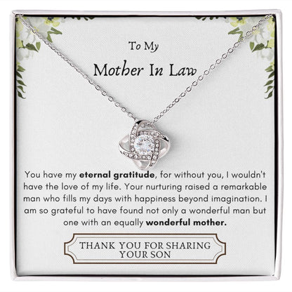 Lurve™ Mother In Law - Eternal Gratitude, Wonderful Mother Love Knot Necklace