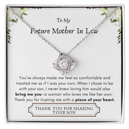 Lurve™ Future Mother In Law - Bring Me You, Piece of Your Heart Love Knot Necklace