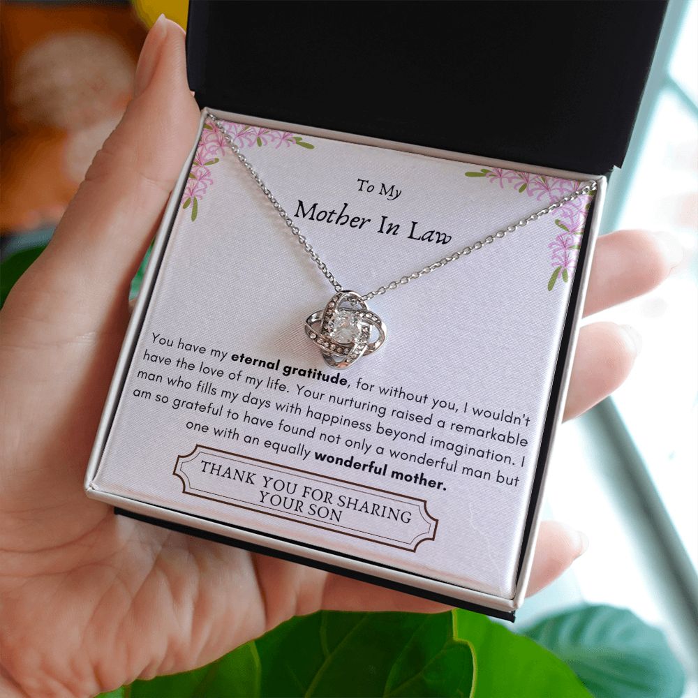 Lurve™ Mother In Law - Eternal Gratitude, Wonderful Mother Love Knot Necklace