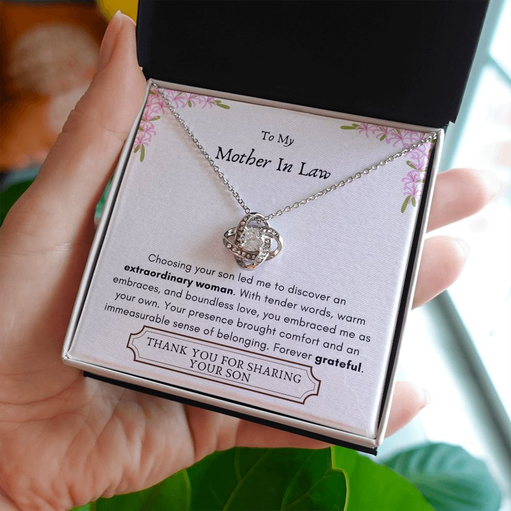 Lurve™ Mother In Law - Extraordinary Woman, Grateful Love Knot Necklace