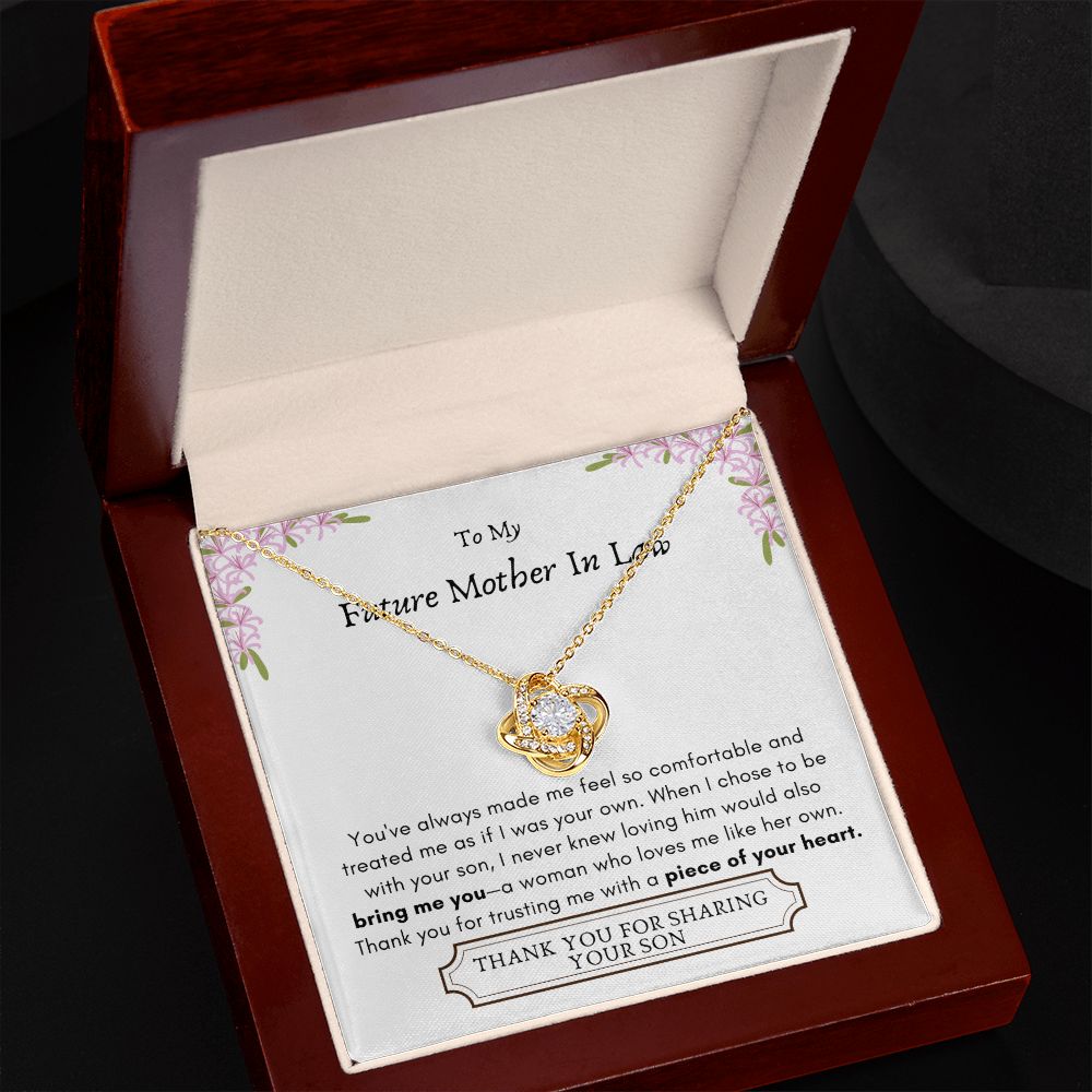 Lurve™ Future Mother In Law - Bring Me You, Piece of Your Heart Love Knot Necklace