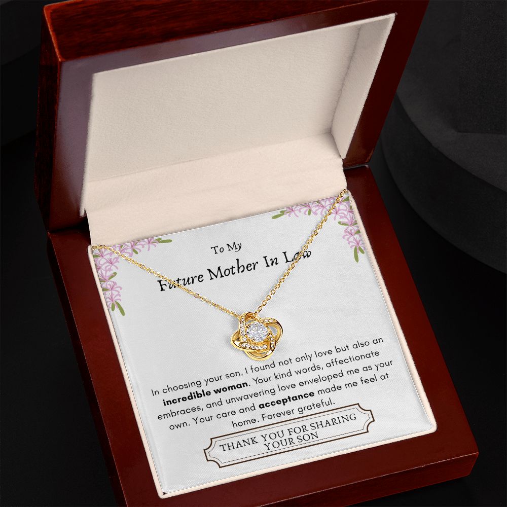 Lurve™ Future Mother In Law - Incredible Woman, Acceptance Love Knot Necklace
