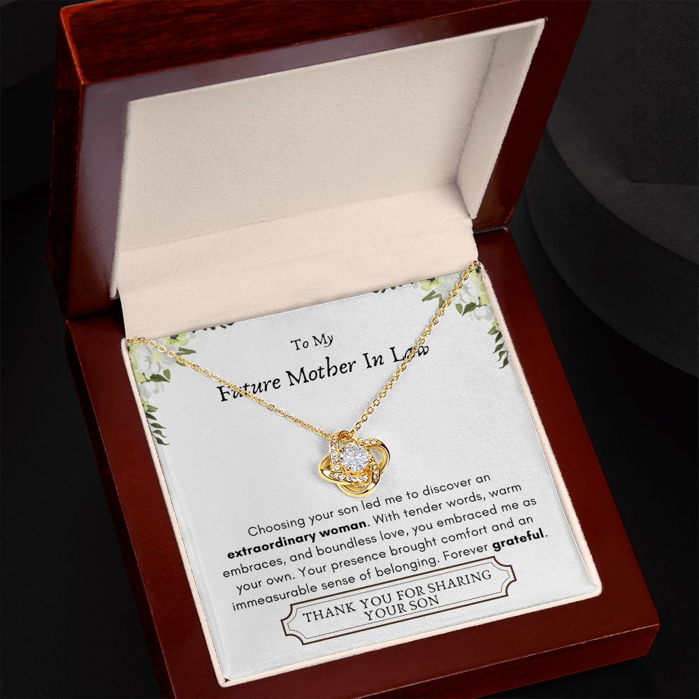 Lurve™ Future Mother In Law - Extraordinary Woman, Grateful Love Knot Necklace
