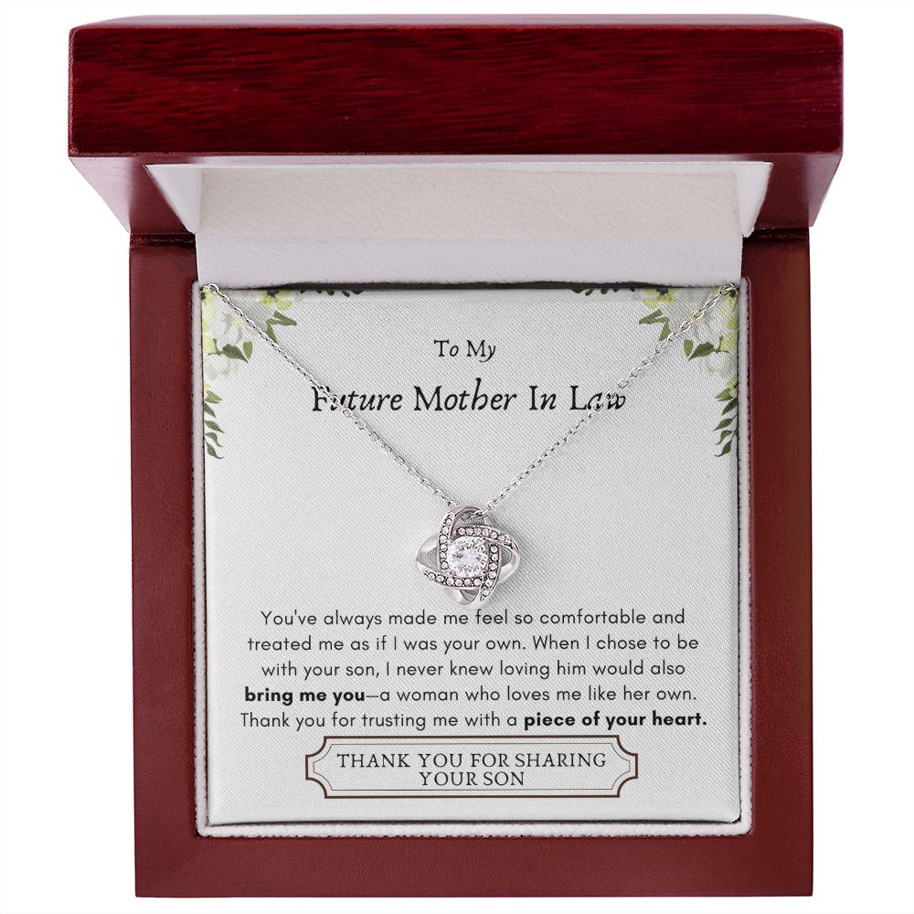 Lurve™ Future Mother In Law - Bring Me You, Piece of Your Heart Love Knot Necklace