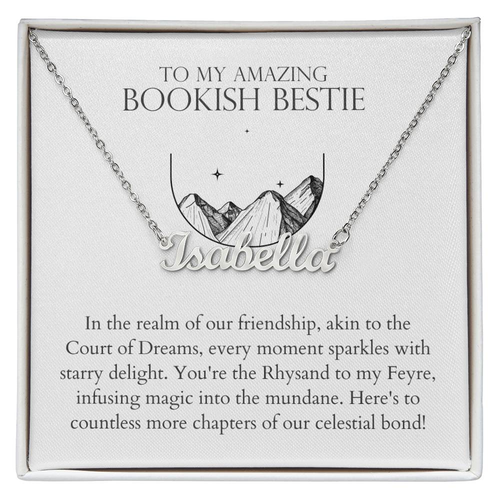 Bookish Bestie - Every Moment Sparkles With Starry Delight Personalized Name Necklace
