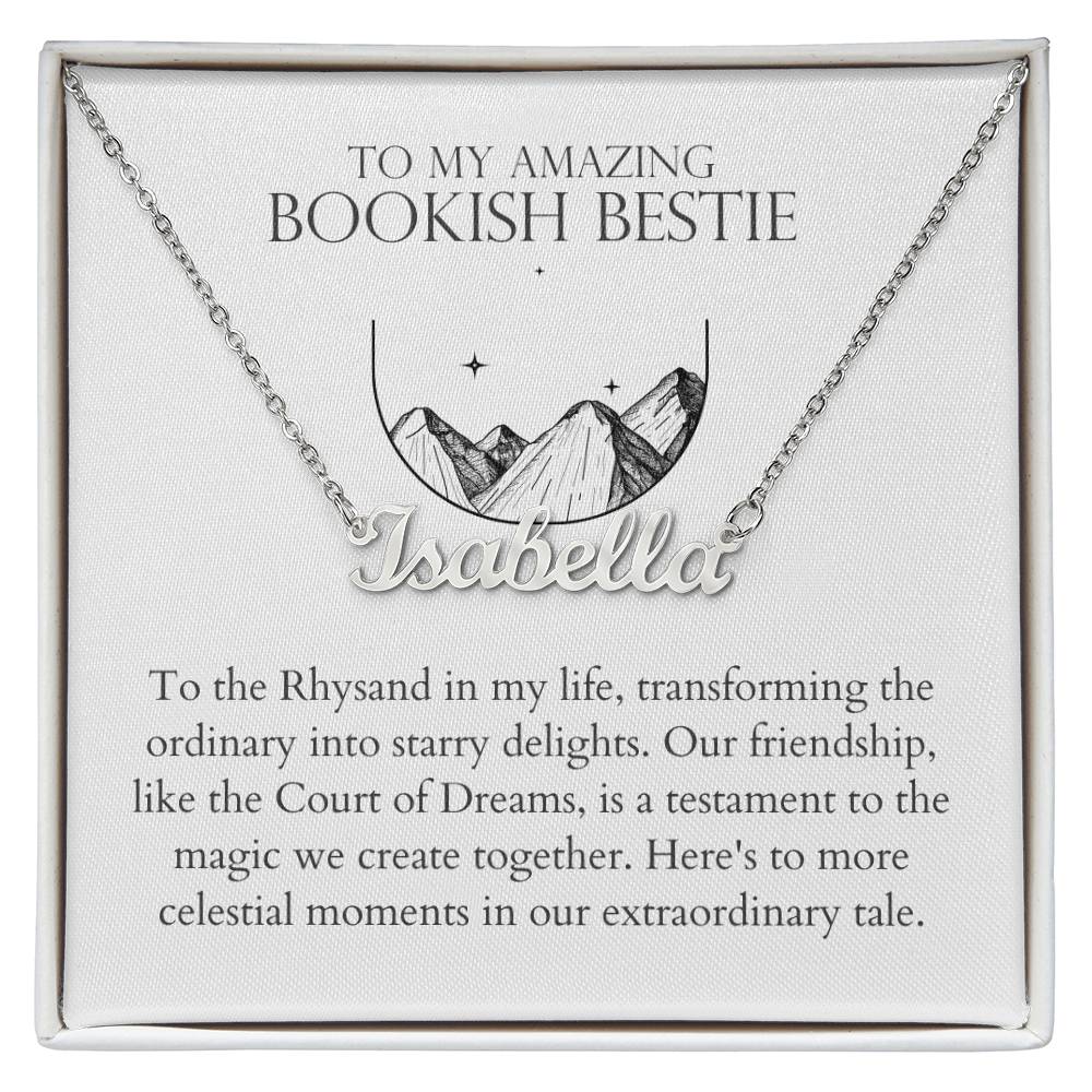 Bookish Bestie - Transforming The Ordinary Into Starry Delights Personalized Name Necklace