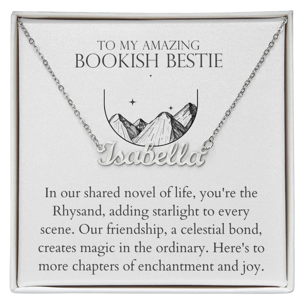 Bookish Bestie - Adding Starlight To Every Scene Personalized Name Necklace