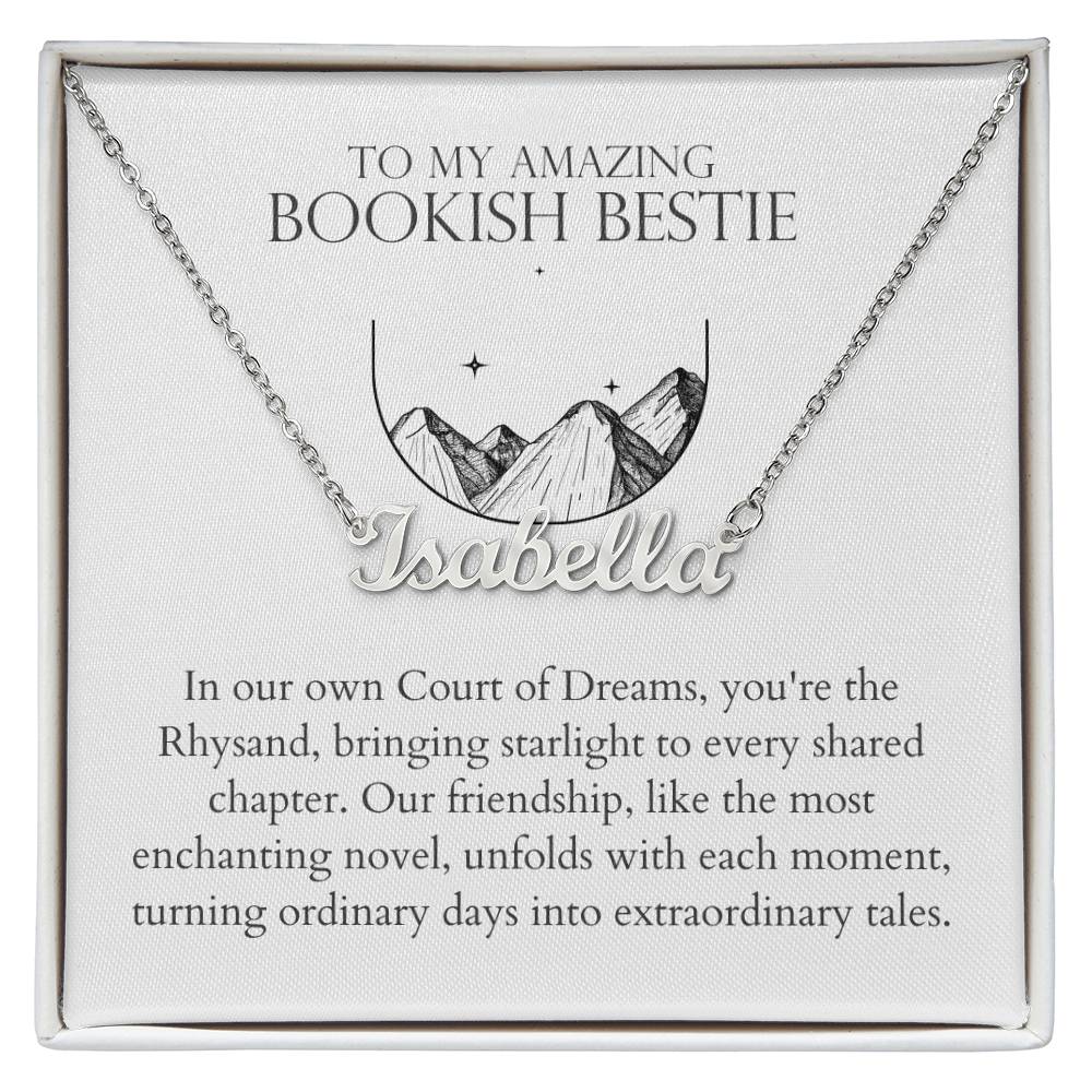 Bookish Bestie - Bringing Starlight Personalized Name Necklace