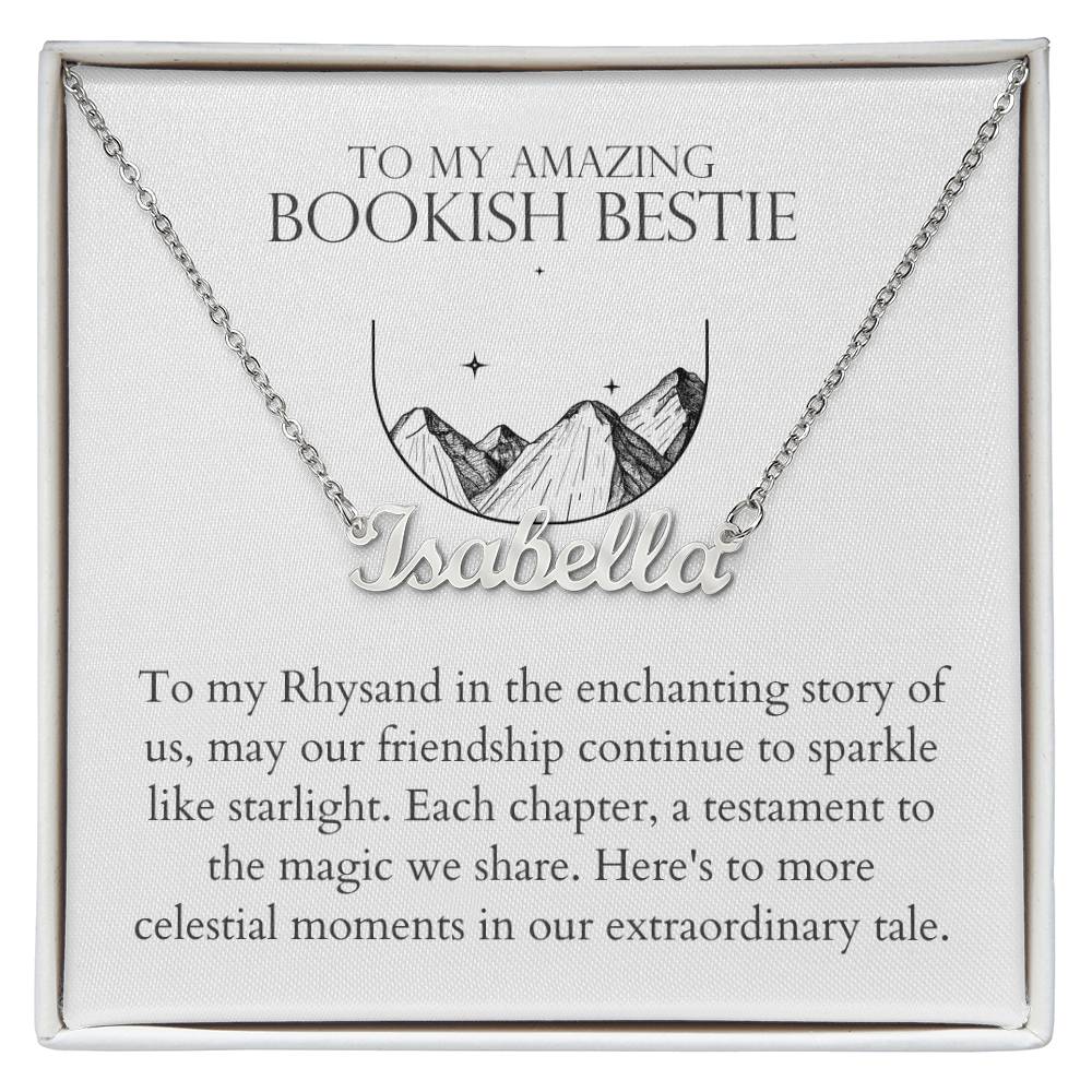 Bookish Bestie - Enchanting Story of Us Personalized Name Necklace