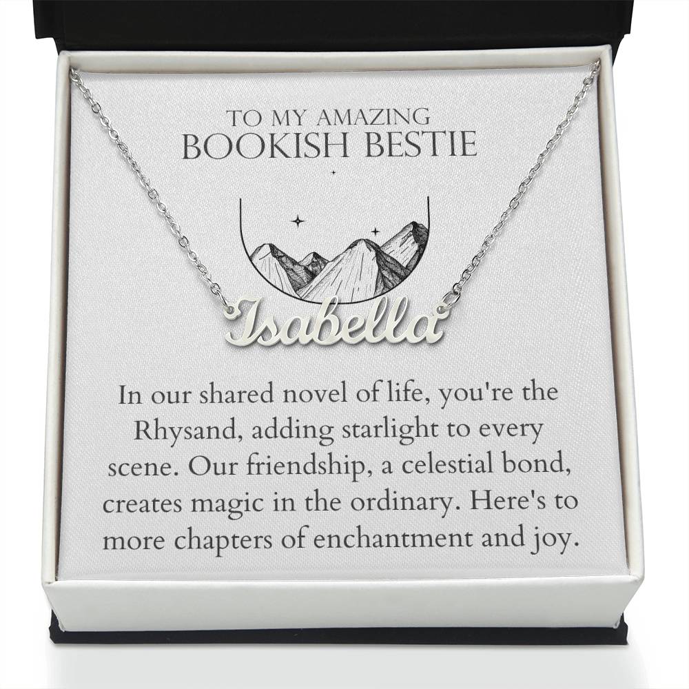 Bookish Bestie - Adding Starlight To Every Scene Personalized Name Necklace