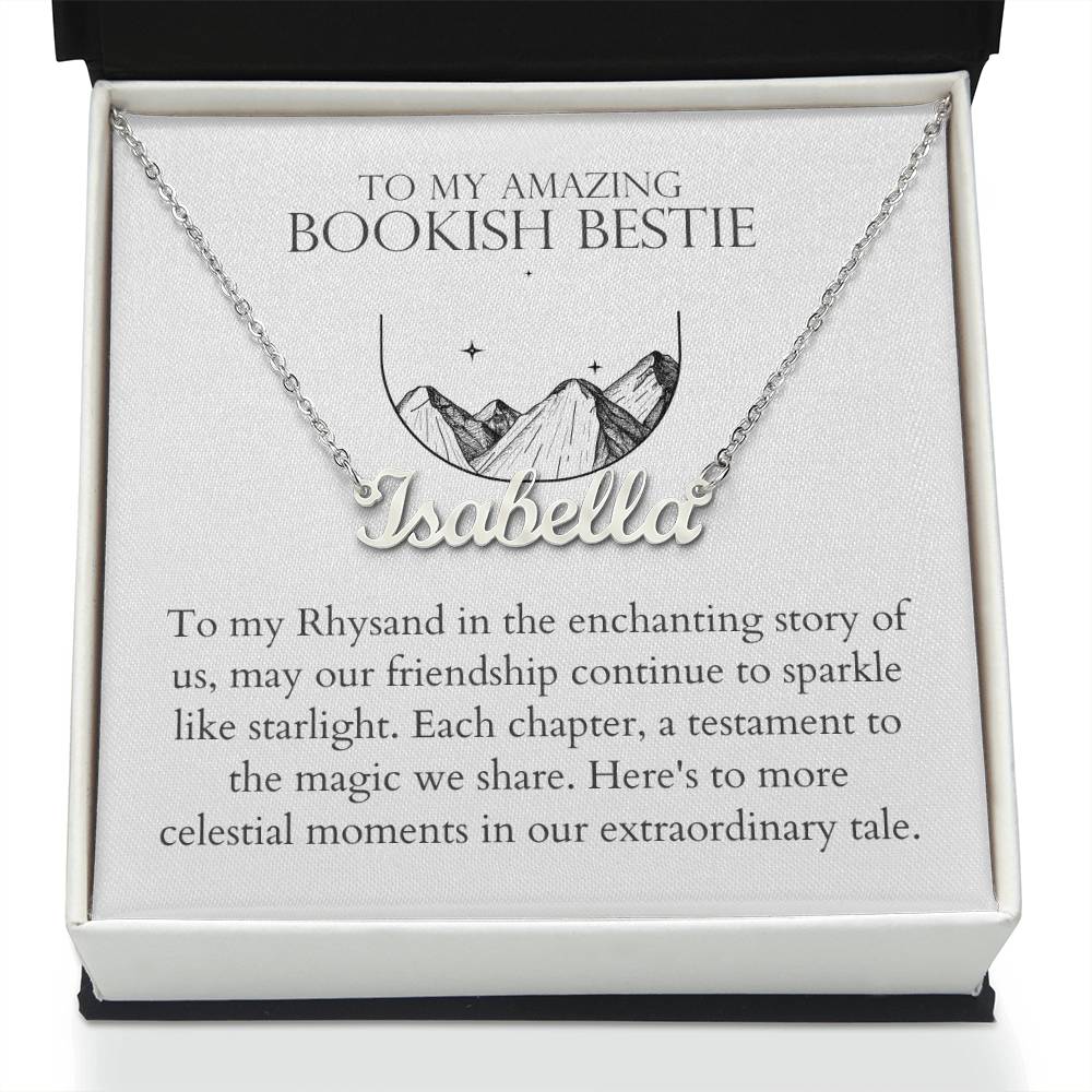 Bookish Bestie - Enchanting Story of Us Personalized Name Necklace