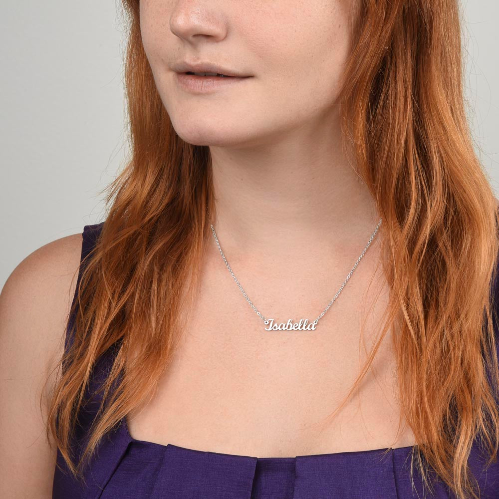 Lurve™ My Bonus Daughter - The Family We Choose Name, Bonus Dad Necklace