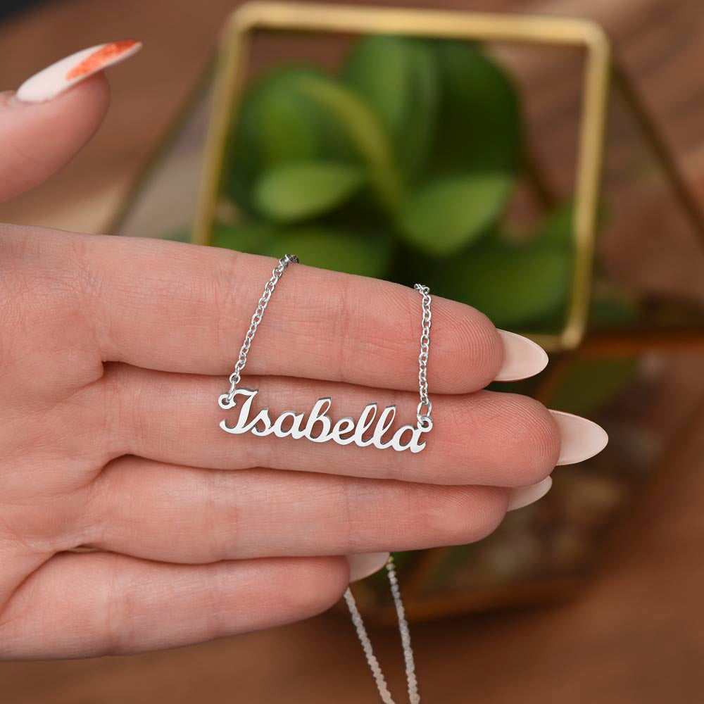 Lurve™ To Mom - Mother And Daughter, Hug Personalized Name Necklace