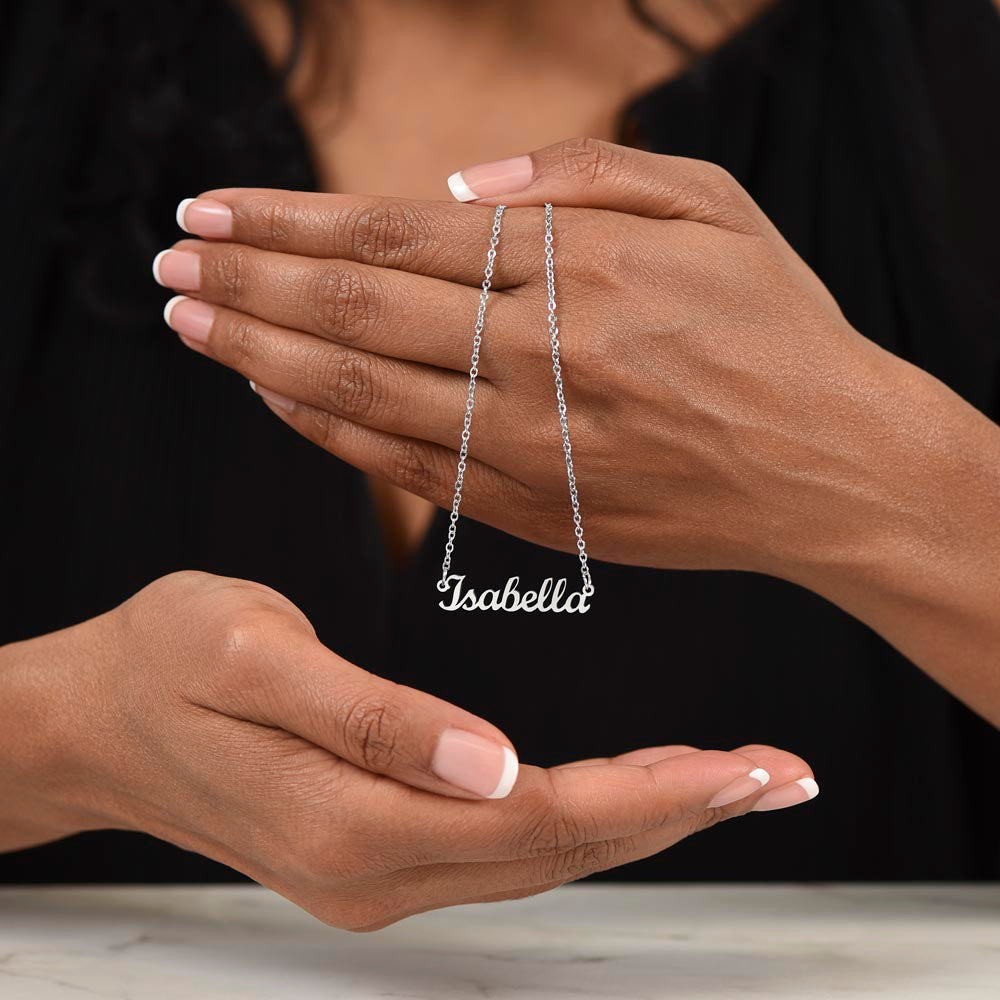 Bookish Bestie - Enduring Companionship and Love Personalized Name Necklace