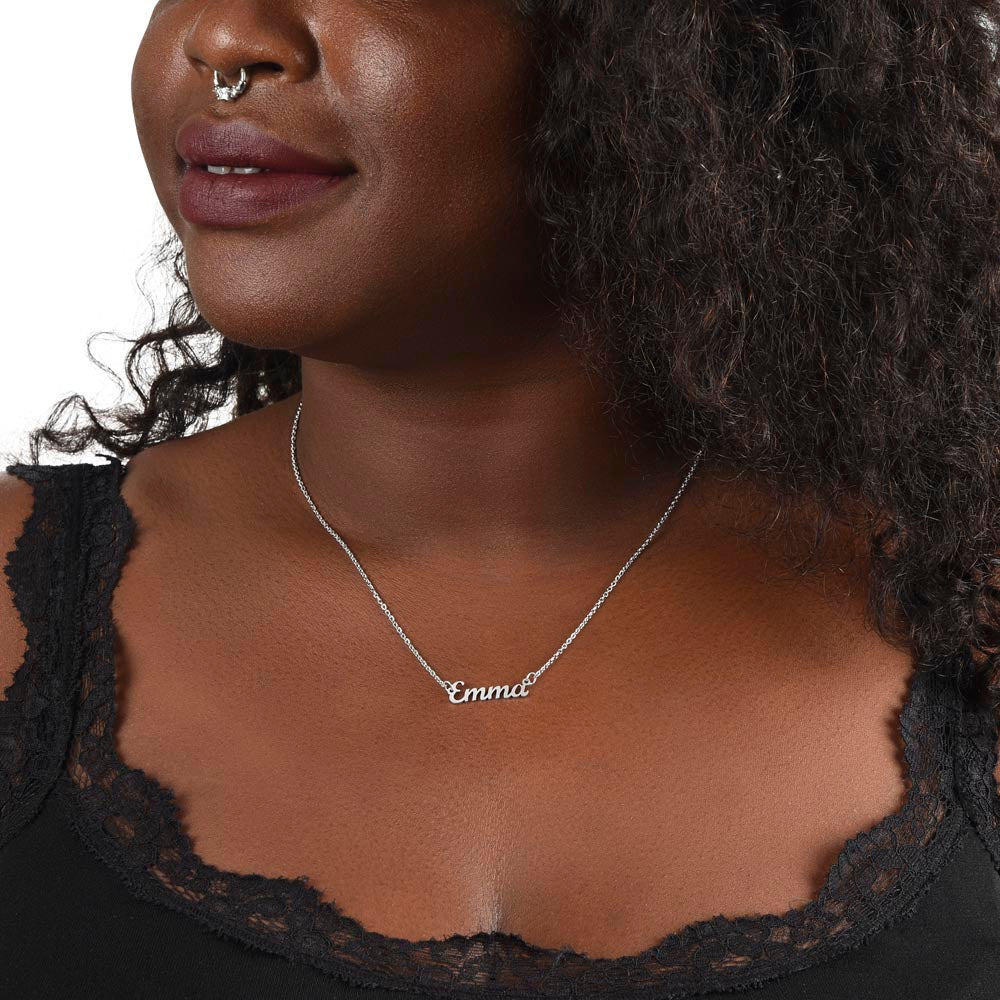 Little Hug From The Bump - Resilience To Face Each Day Name Necklace