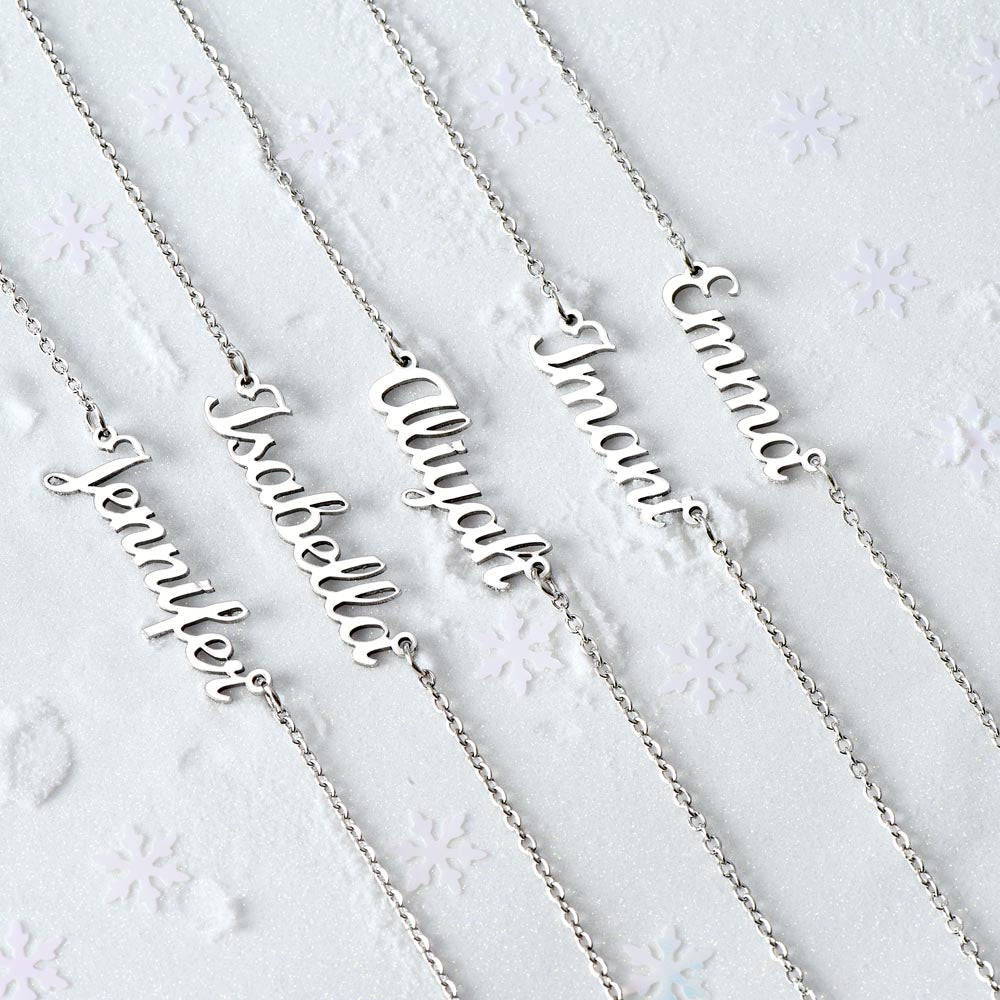 Bookish Bestie - Our Enduring Bond Personalized Name Necklace