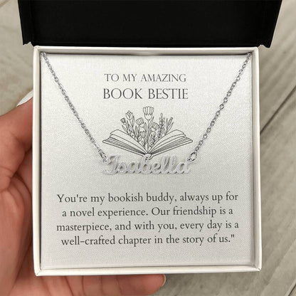 Book Bestie - Well-Crafted Chapter Personalized Name Necklace