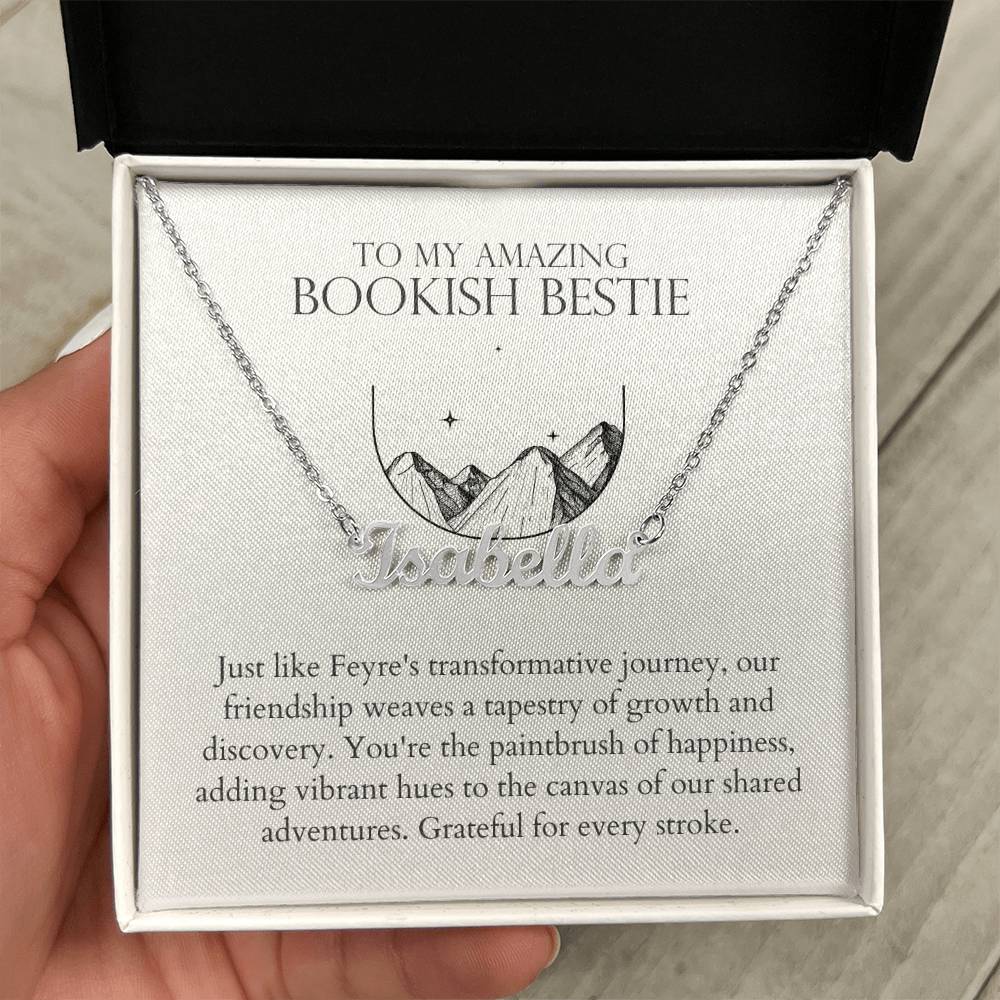 Bookish Bestie - Growth and Discovery Personalized Name Necklace