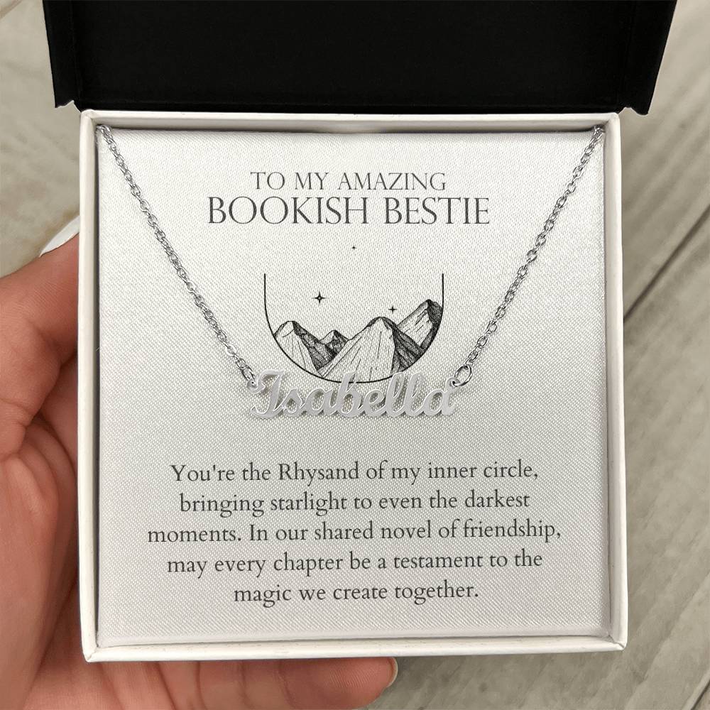 Bookish Bestie - Bringing Starlight Personalized Name Necklace