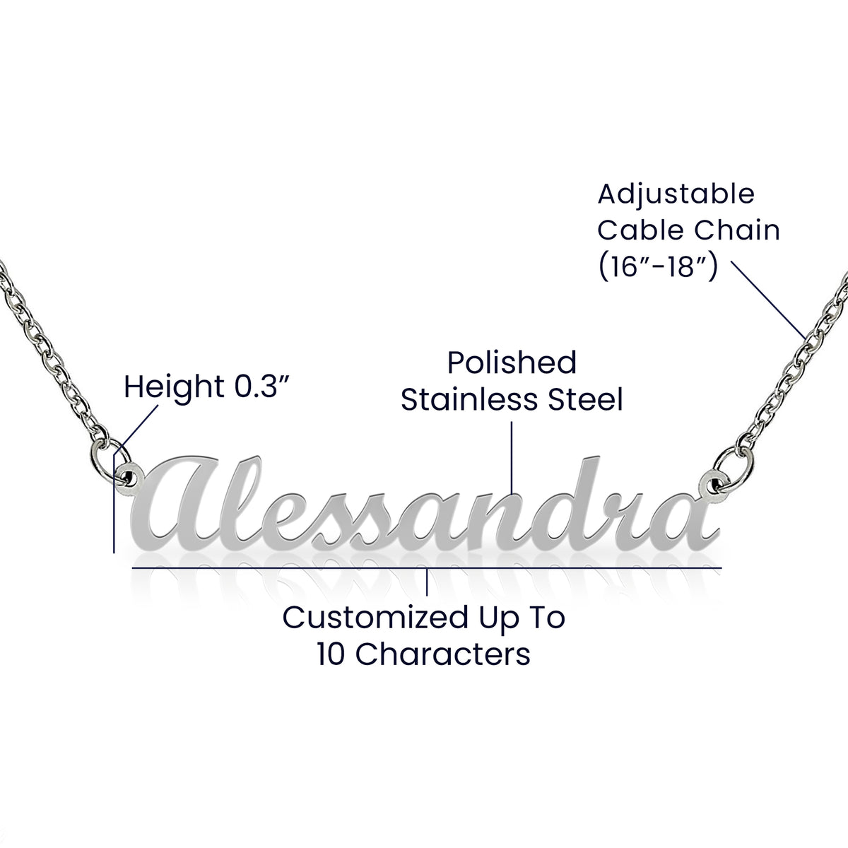Lurve™ My Bonus Daughter - The Family We Choose Name, Bonus Dad Necklace