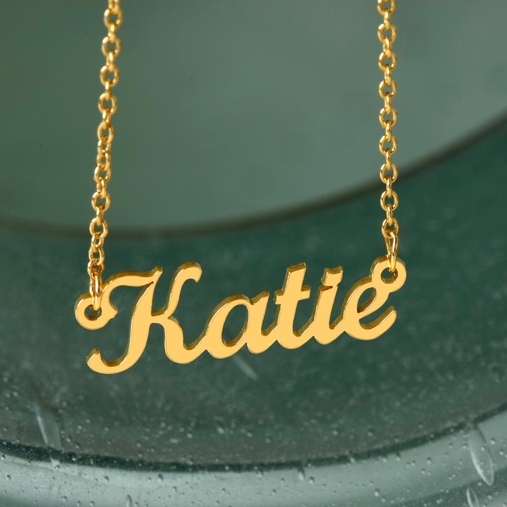 Bookish Bestie - May Every Chapter Sparkle Personalized Name Necklace