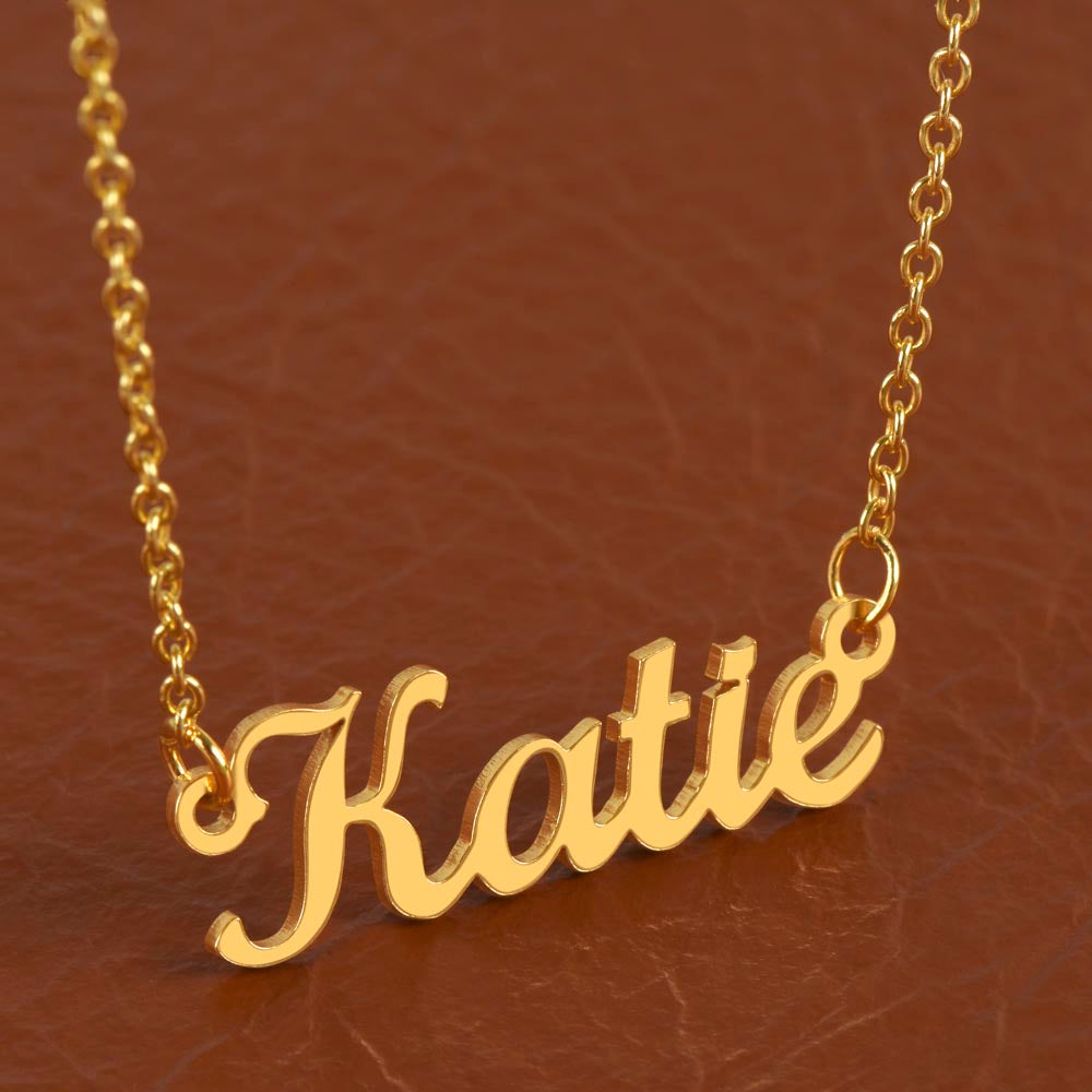 Happy Mother's Day - May Your Reading Glasses Be Crystal Clear Name Necklace
