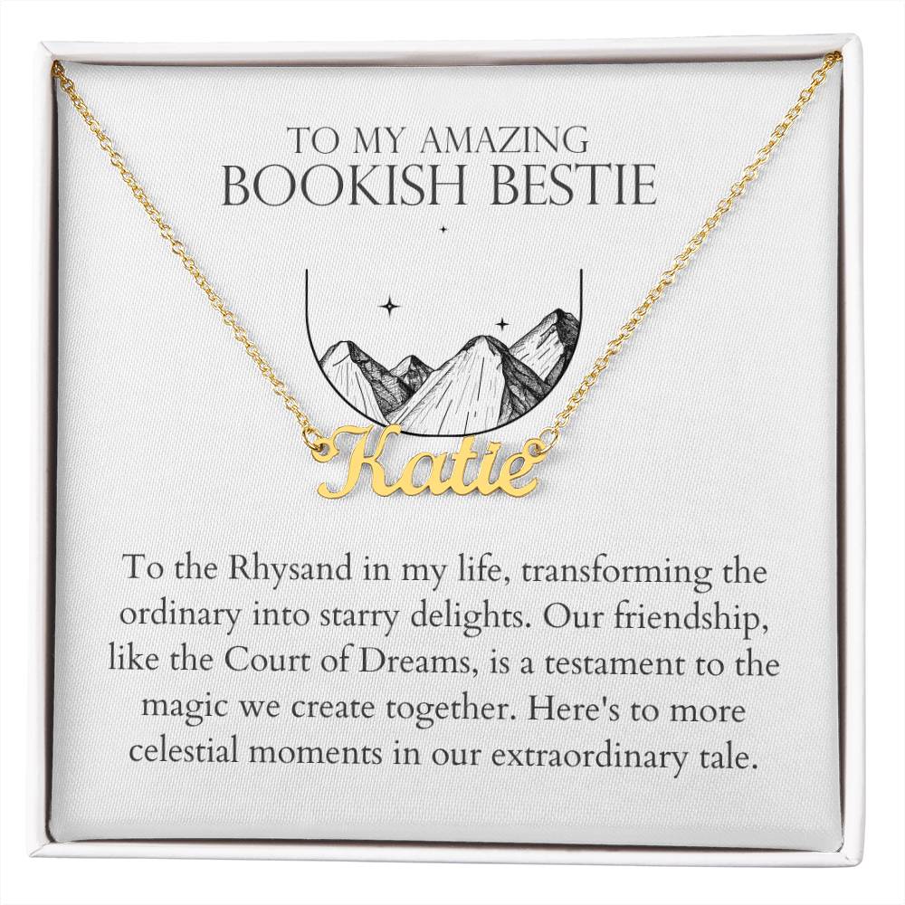 Bookish Bestie - Transforming The Ordinary Into Starry Delights Personalized Name Necklace
