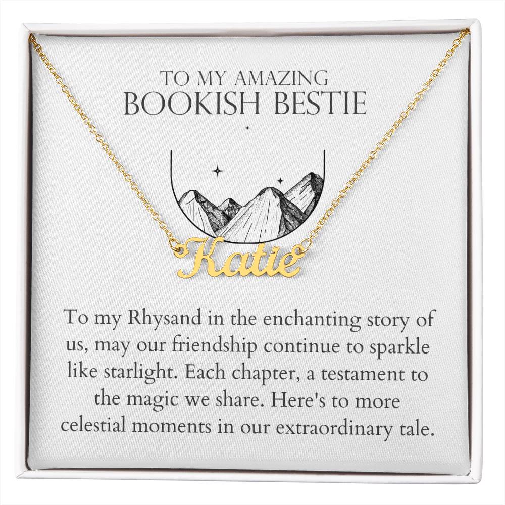 Bookish Bestie - Enchanting Story of Us Personalized Name Necklace