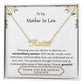 Lurve™ Mother In Law - Extraordinary Woman, Grateful Personalized Name Necklace