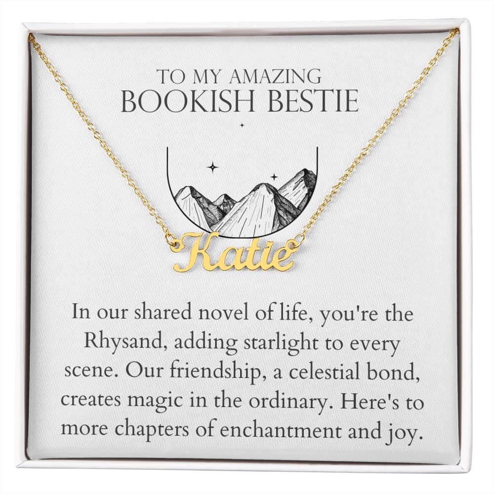 Bookish Bestie - Adding Starlight To Every Scene Personalized Name Necklace