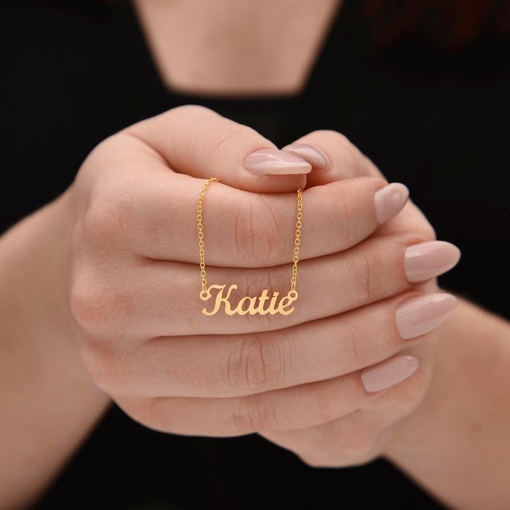 Little Hug From The Bump - Resilience To Face Each Day Name Necklace