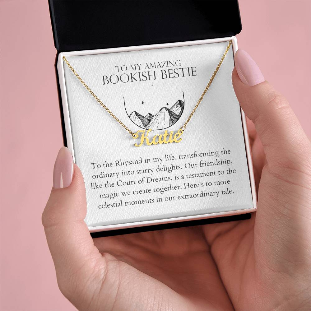 Bookish Bestie - Transforming The Ordinary Into Starry Delights Personalized Name Necklace