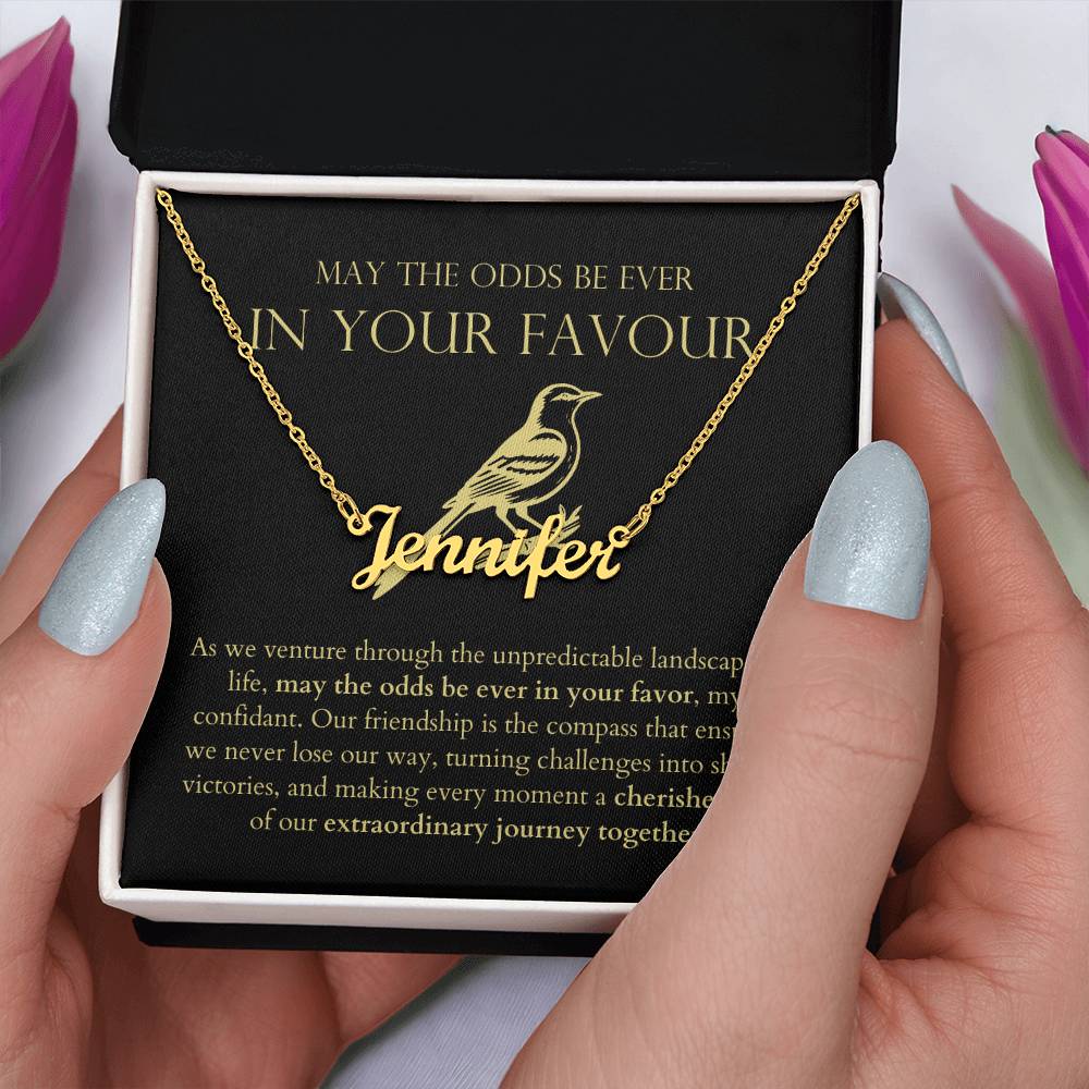 May The Odds Be In Ever Your Favour - Extraordinary Journey Together Personalized Name Necklace