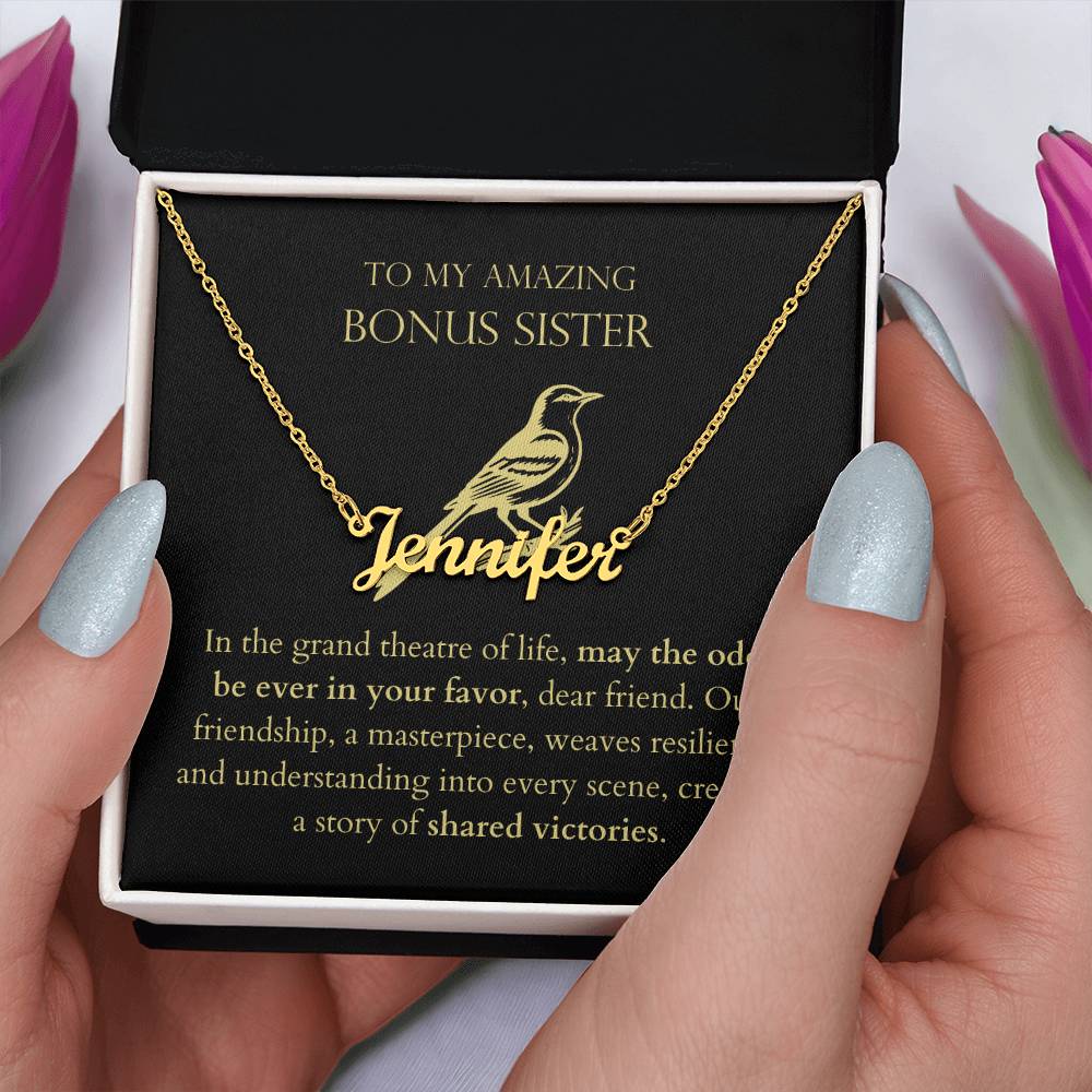 Bonus Sister - Shared Victories Personalized Name Necklace