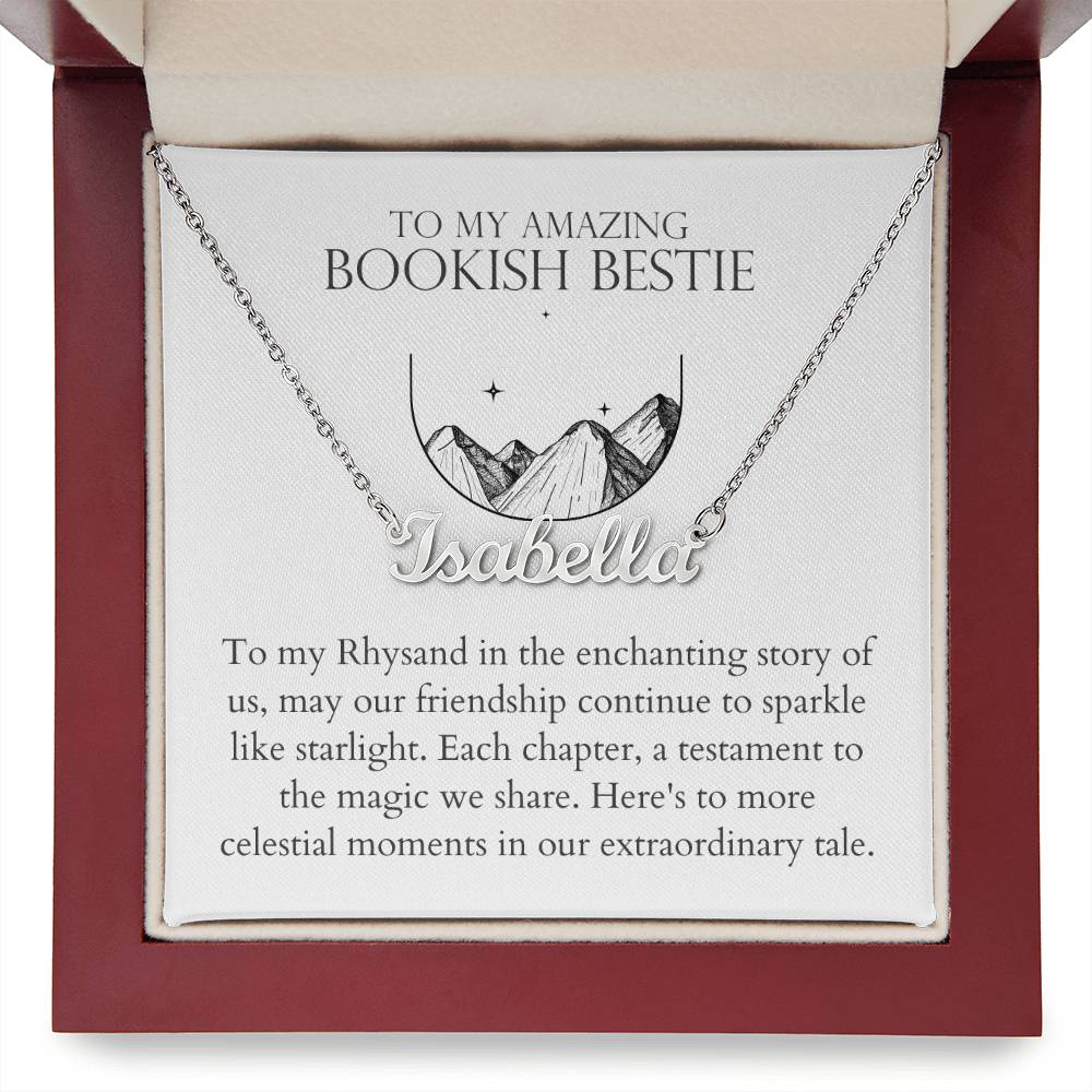 Bookish Bestie - Enchanting Story of Us Personalized Name Necklace
