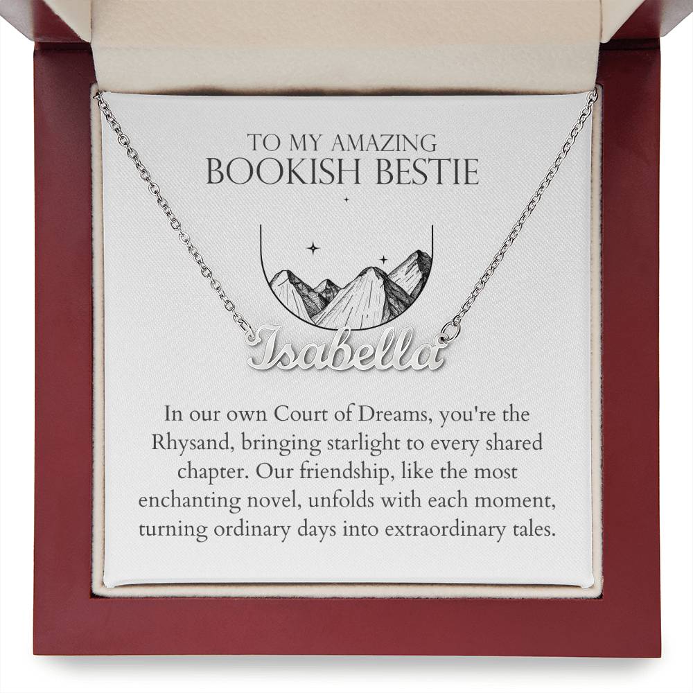 Bookish Bestie - Bringing Starlight Personalized Name Necklace