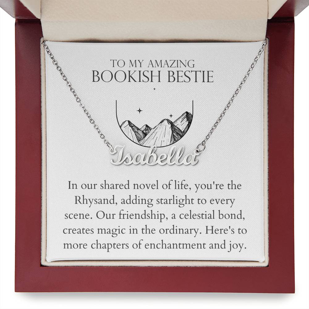 Bookish Bestie - Adding Starlight To Every Scene Personalized Name Necklace