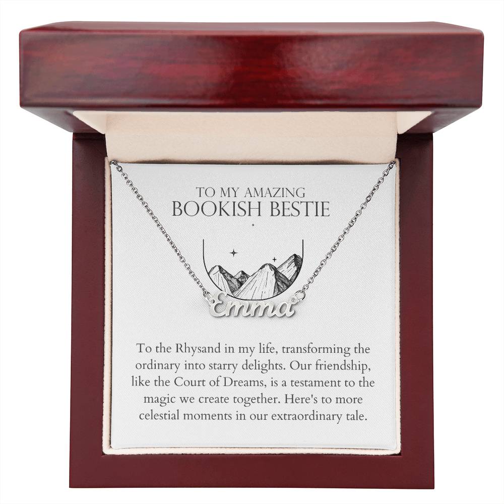 Bookish Bestie - Transforming The Ordinary Into Starry Delights Personalized Name Necklace