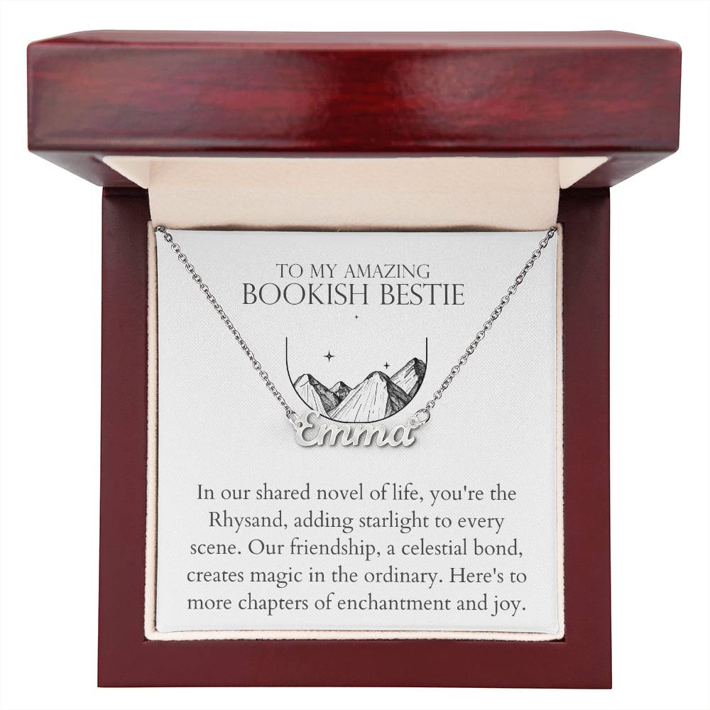 Bookish Bestie - Adding Starlight To Every Scene Personalized Name Necklace