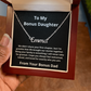 Lurve™ My Bonus Daughter - The Family We Choose Name, Bonus Dad Necklace