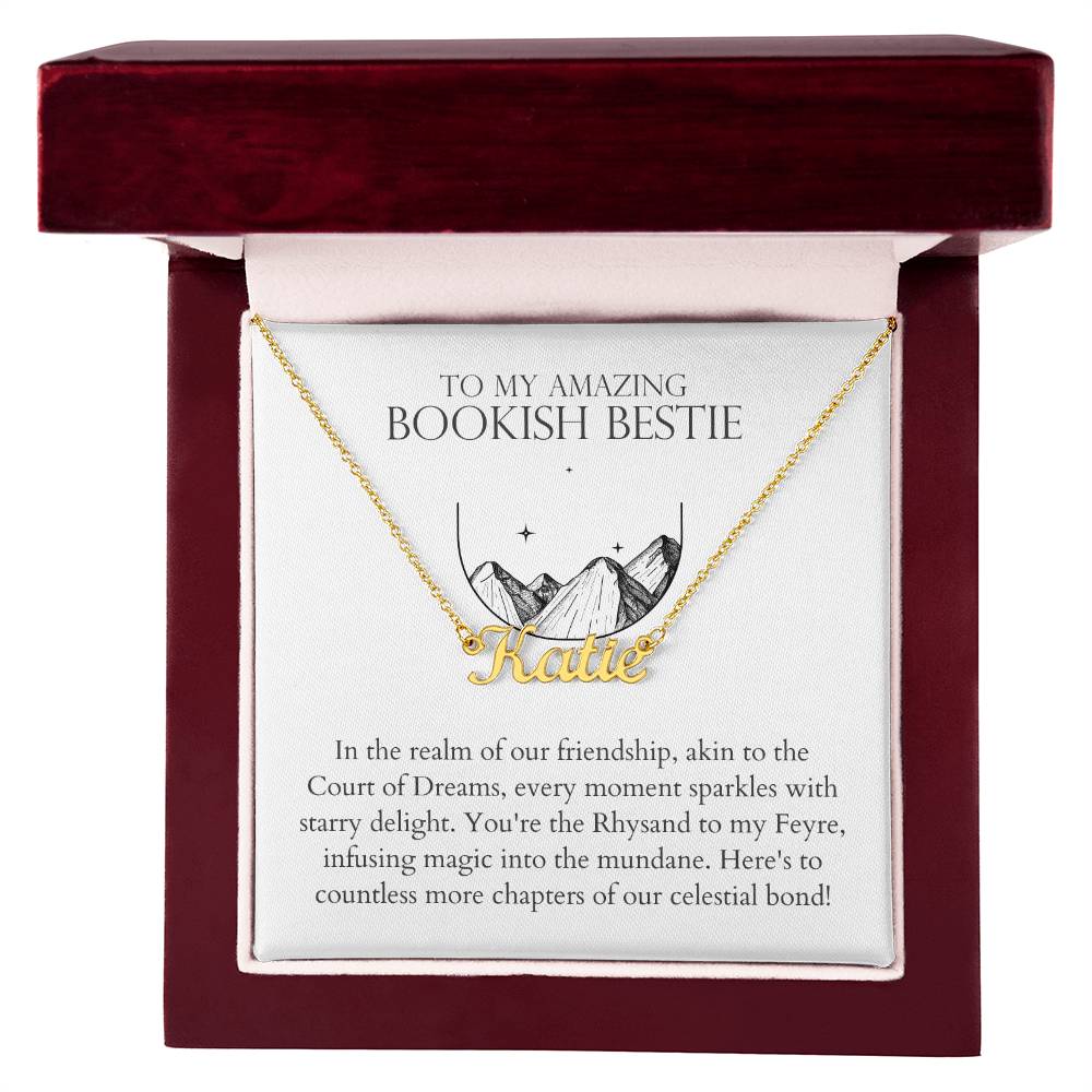 Bookish Bestie - Every Moment Sparkles With Starry Delight Personalized Name Necklace