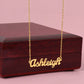 Lurve™ Boyfriend's Mom - Extraordinary Woman, Grateful Heart Personalized Name Necklace