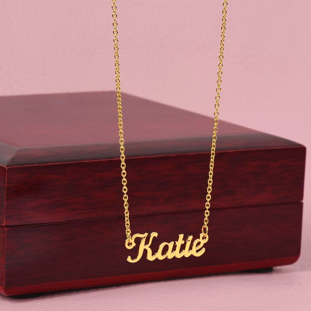 Happy Mother's Day - Another Year of Literary Adventures Name Necklace