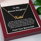 Lurve™ My Bonus Daughter - The Family We Choose Name, Bonus Dad Necklace